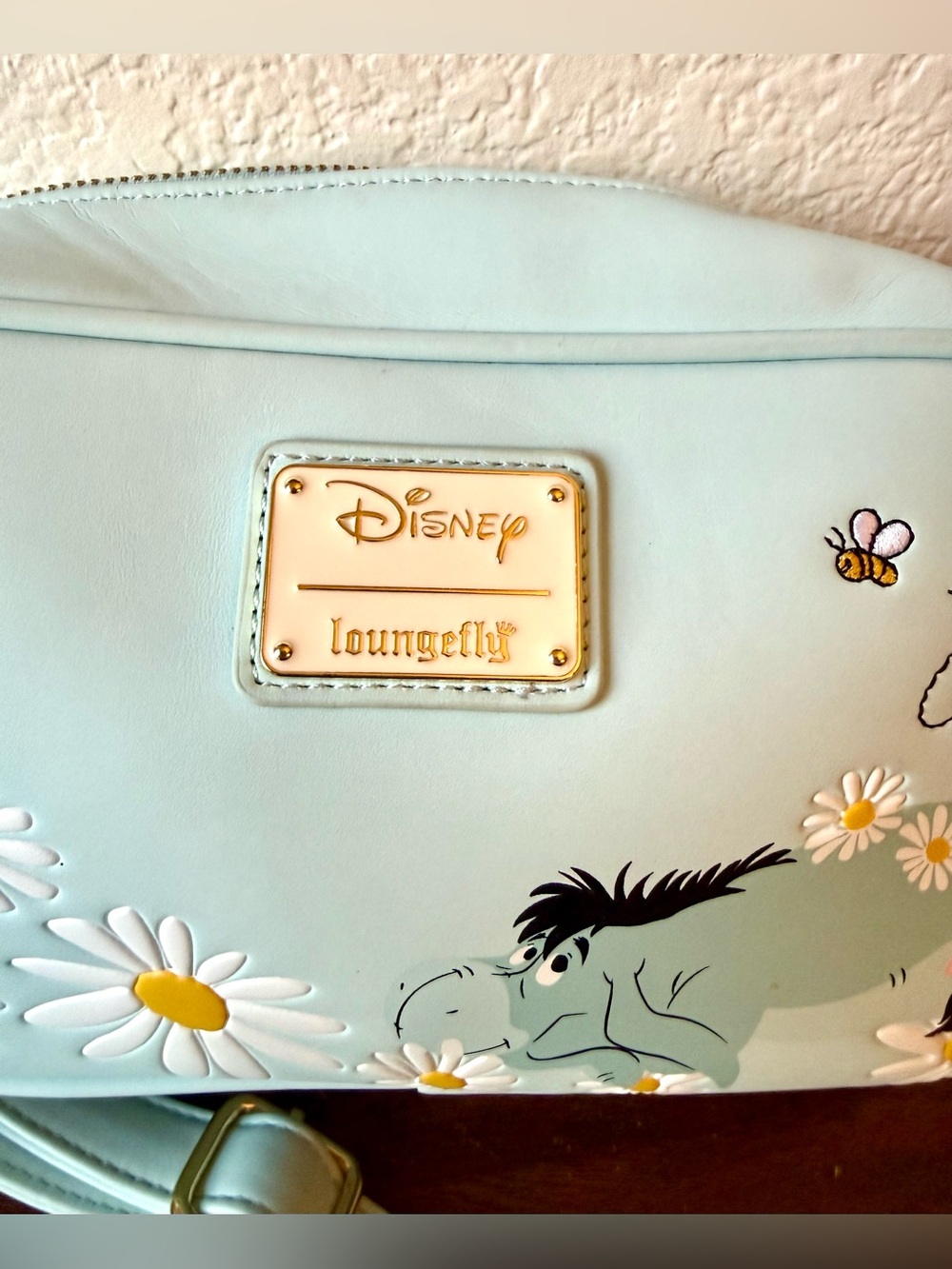 Disney Loungefly Pastel Blue Eeyore Daisy Crossbody Bag Winnie the Pooh - Picture 4 of 16